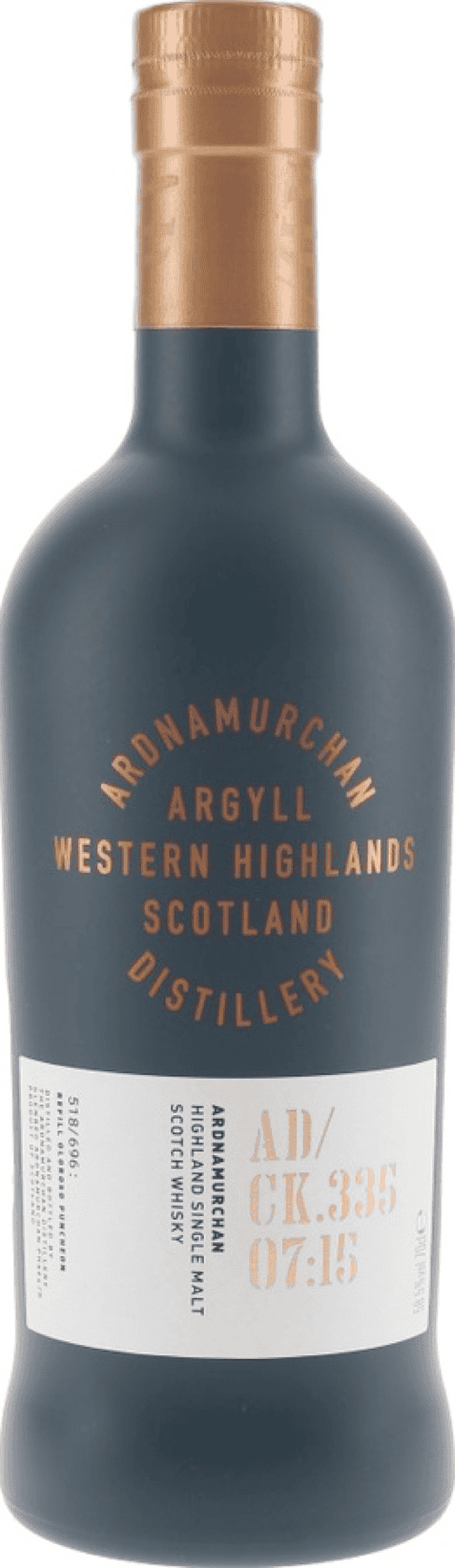 Ardnamurchan 2015 AD/CK.335 07:15 Single Malt Whisky 58.5% ABV 700ml