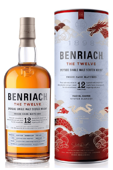 Benriach The Twelve Chinese New year 2024 Year of the Dragon Single Malt Scotch Whisky 46% ABV 700ml