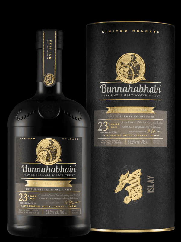 Bunnahabhain Fèis Ìle 2024: 23 Year Old Triple Sherry Wood Finish Single Malt Scotch Whisky