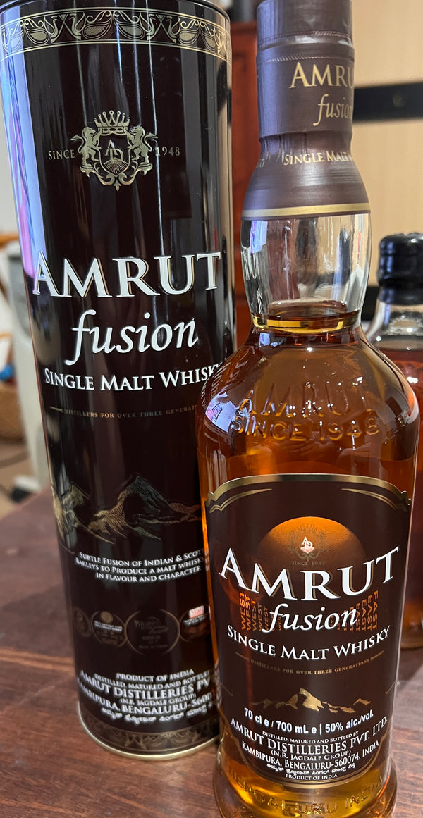 Amrut Fusion Single Malt Indian Whisky 50% ABV  (700ml)