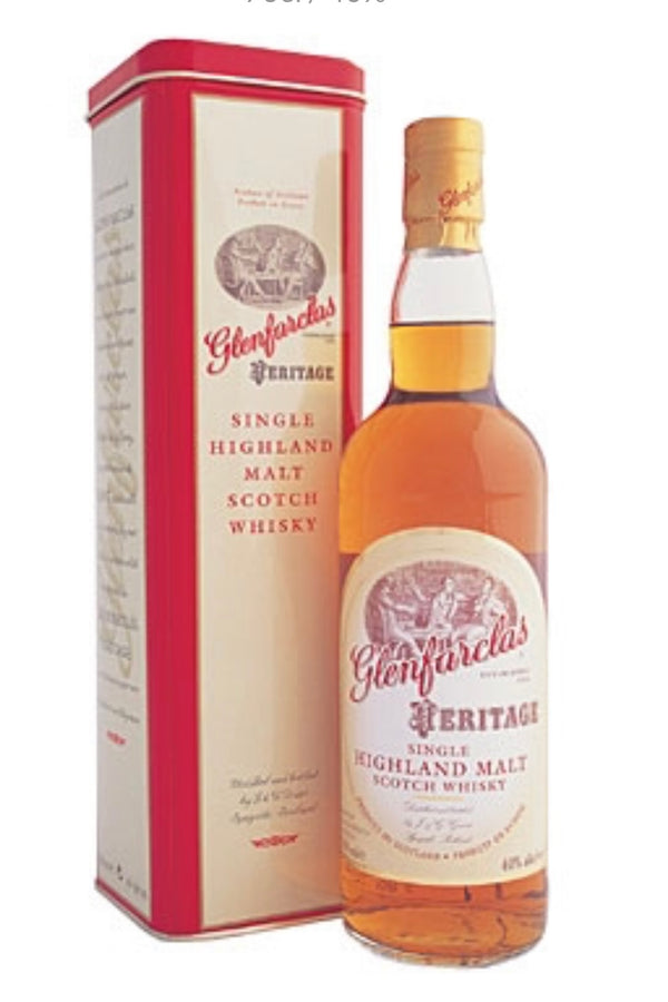 Glenfarclas Heritage Single Highland Malt Scotch Whisky 40% ABV 700ml in tin (French release)