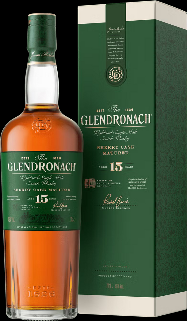 Glendronach Revival 15 Year Old Single Malt Scotch Whisky 700ml - New Label