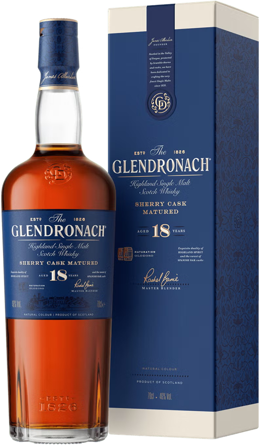 Glendronach Allardice 18 Year Old Single Malt Scotch Whisky 46% ABV 700ml - New Label