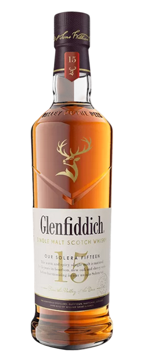 Glenfiddich 15 Year Old Solera Single Malt Scotch Whisky 40% 700ml
