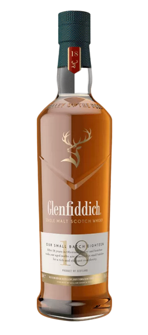 Glenfiddich 18 Year Old Small Batch Single Malt Scotch Whisky 40% 700ml