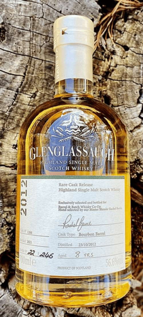 Glenglassaugh 8 year old Rare Cask Release Single Cask 56.6% ABV 700ml