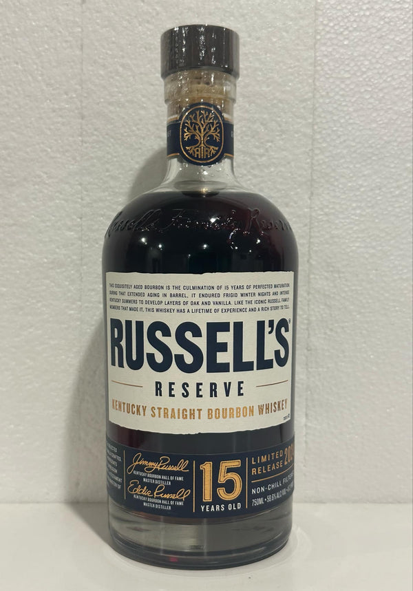 Russel's Reserve 2024 15yo Bourbon Whiskey 58.6% ABV 750ml