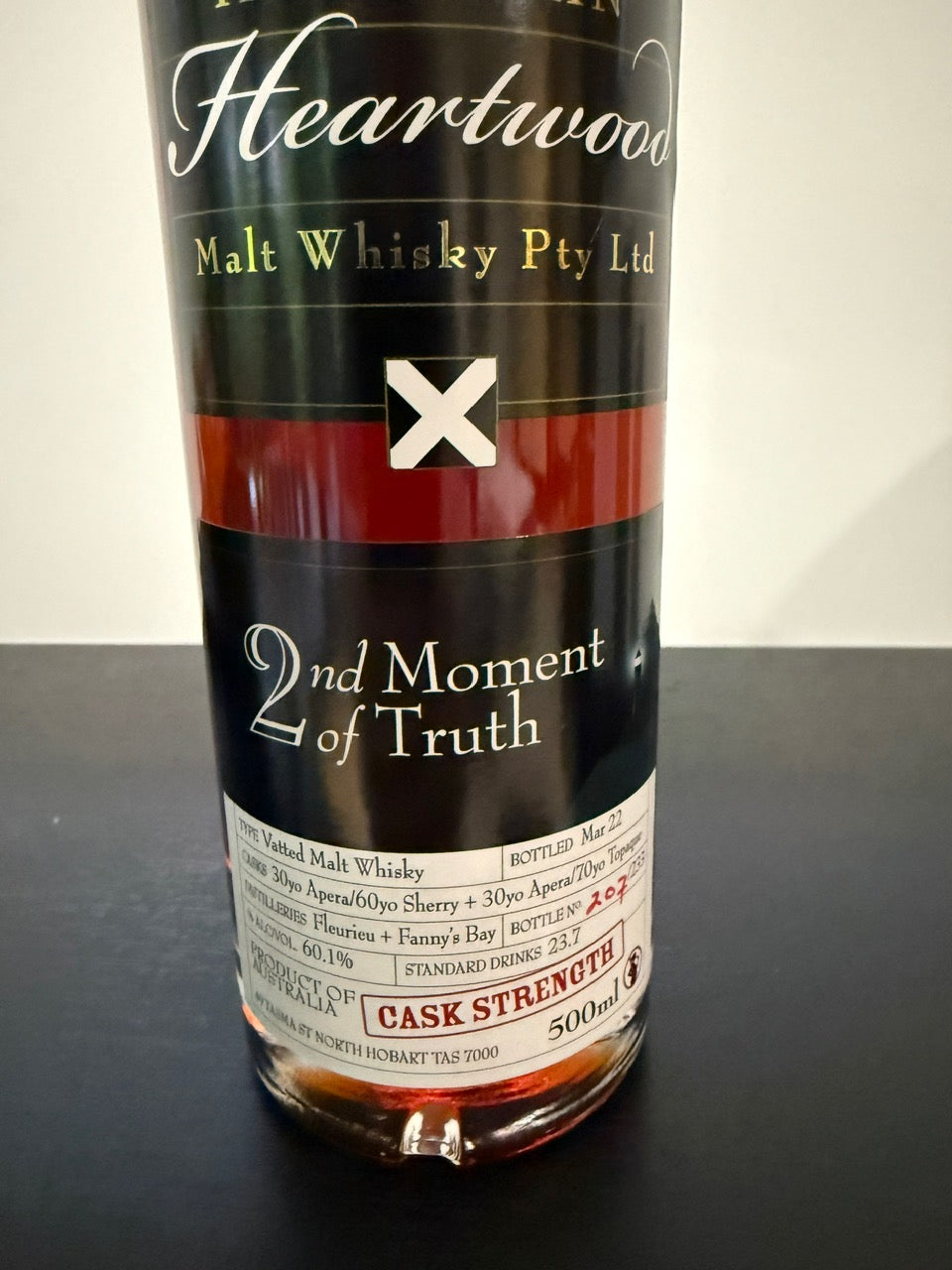 Heartwood 2nd Moment of Truth Cask Strength Vatted Malt Whisky 60.1% ABV 500ml