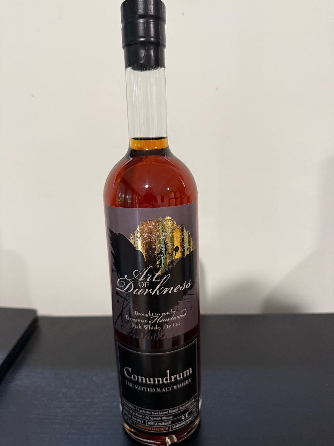 Heartwood Art of Darkness Conundrum Drinkers Strength Vatted Malt Whisky 57% ABV 500ml