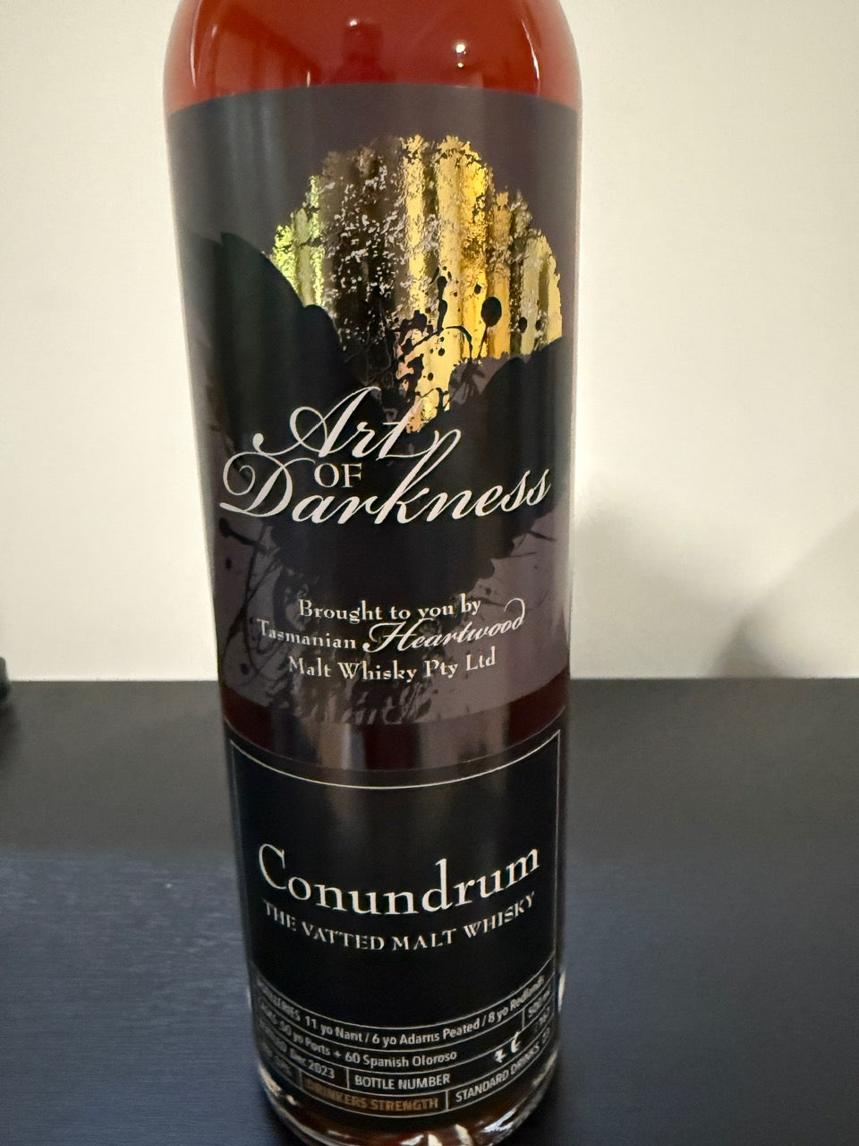 Heartwood Art of Darkness Conundrum Drinkers Strength Vatted Malt Whisky 57% ABV 500ml