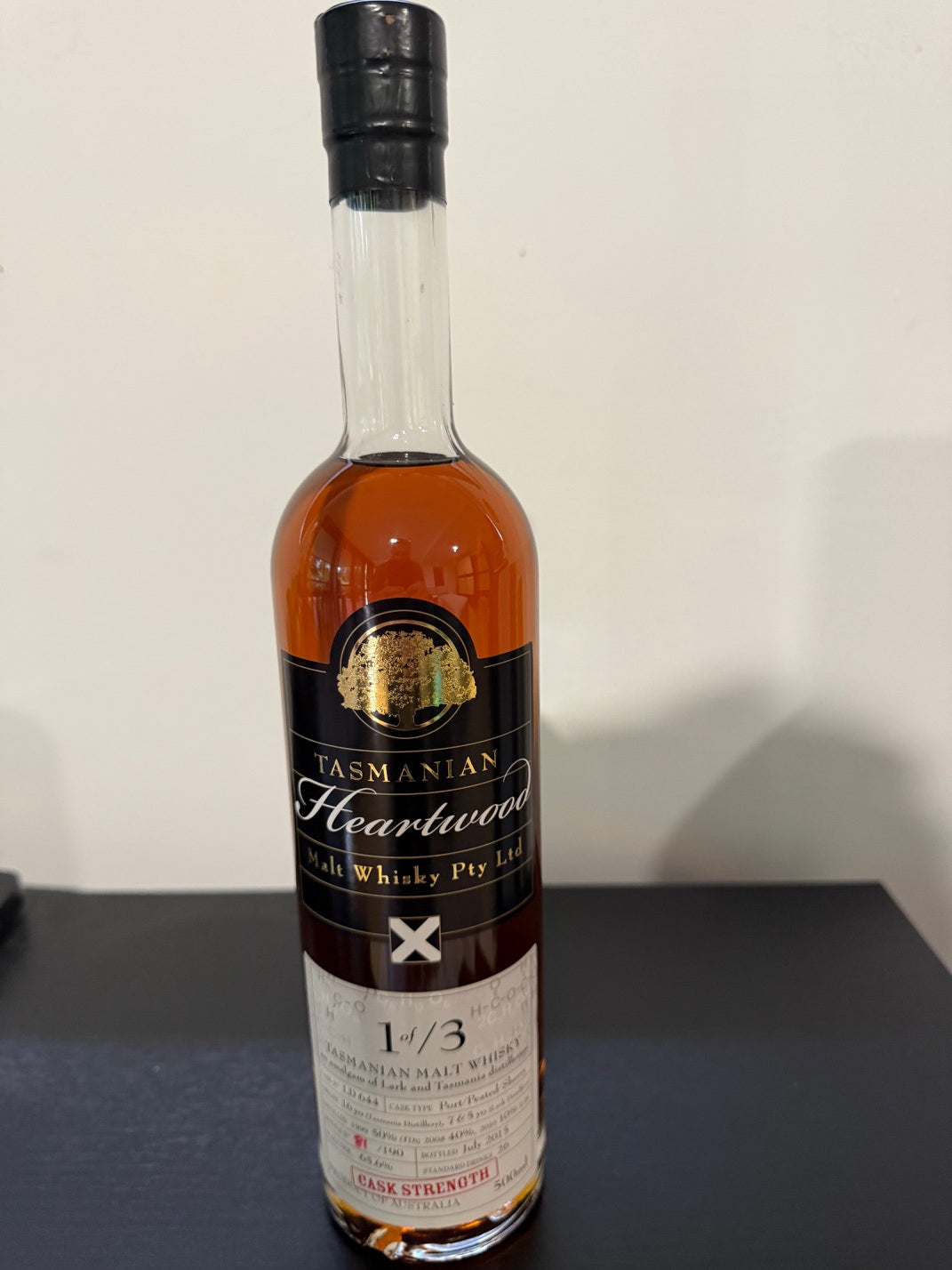 Heartwood 1 of 3 Cask Strength Vatted Malt Whisky 65.6% ABV 500ml