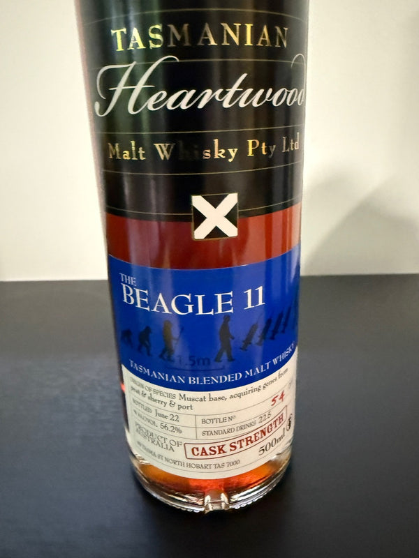 Heartwood Beagle 11 Cask Strength Vatted Malt Whisky 56.2% ABV 500ml