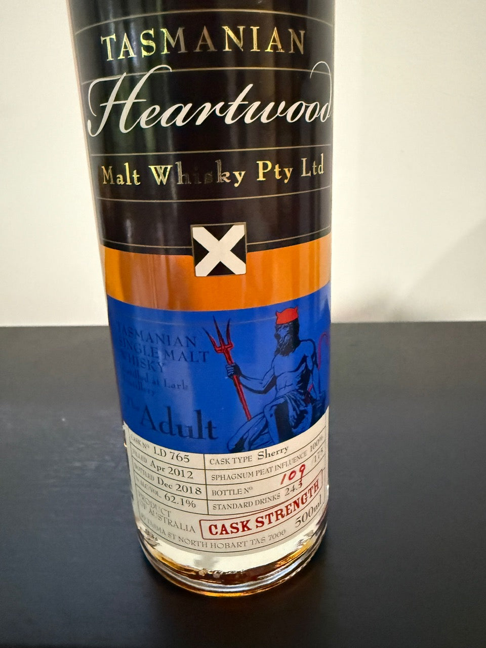 Heartwood The Adult Cask Strength Single Malt Whisky 62.1% ABV 500ml