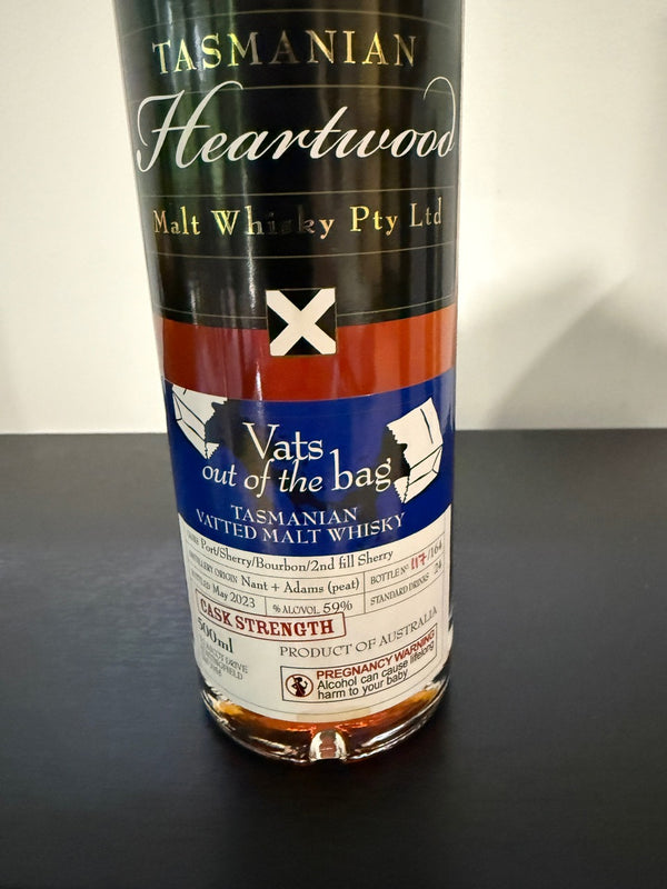 Heartwood Vats Out Of The Bag Cask Strength Vatted Malt Whisky 59% ABV 500ml