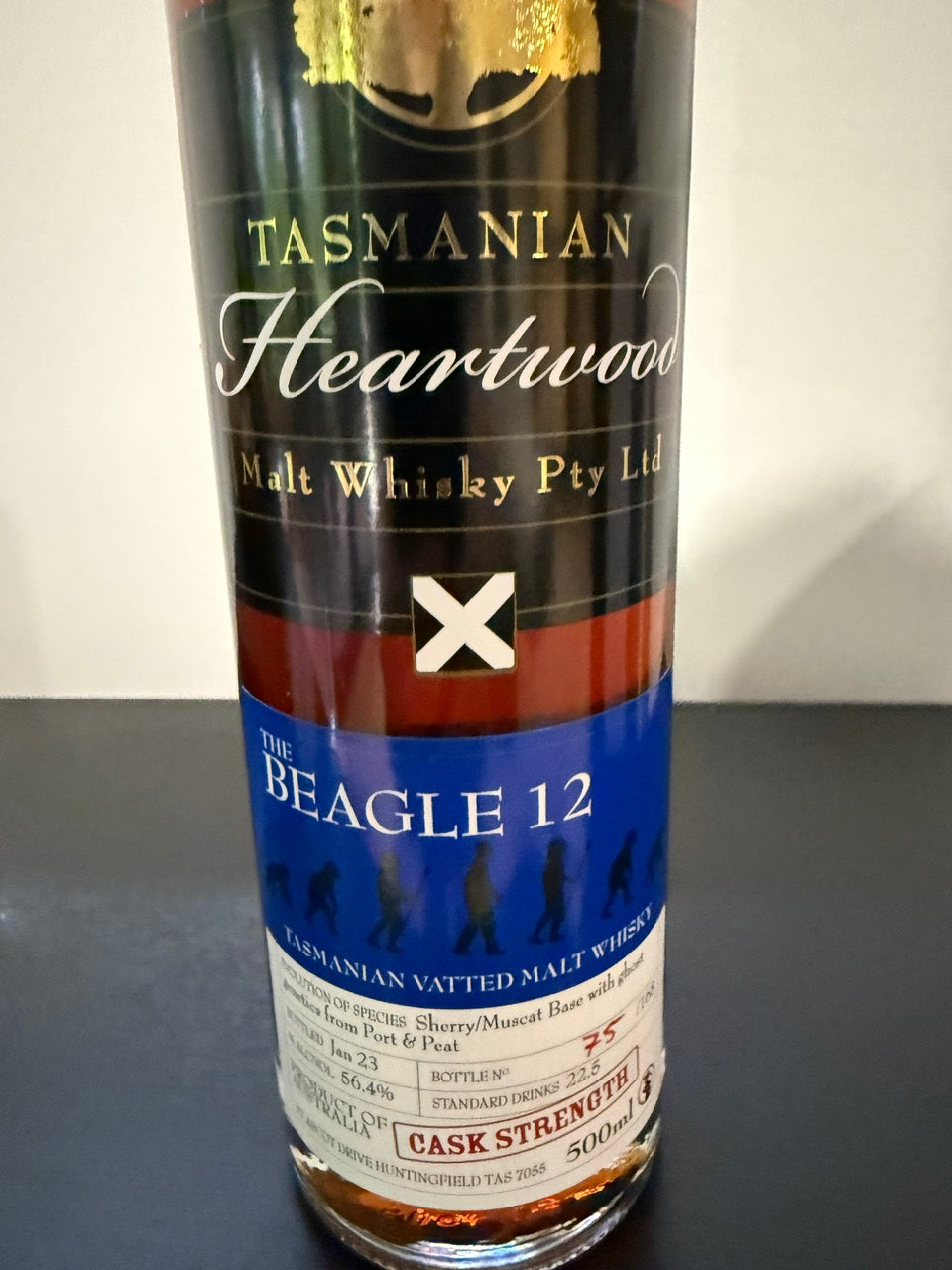 Heartwood Beagle 12 Cask Strength Vatted Malt Whisky 56.4% ABV 500ml