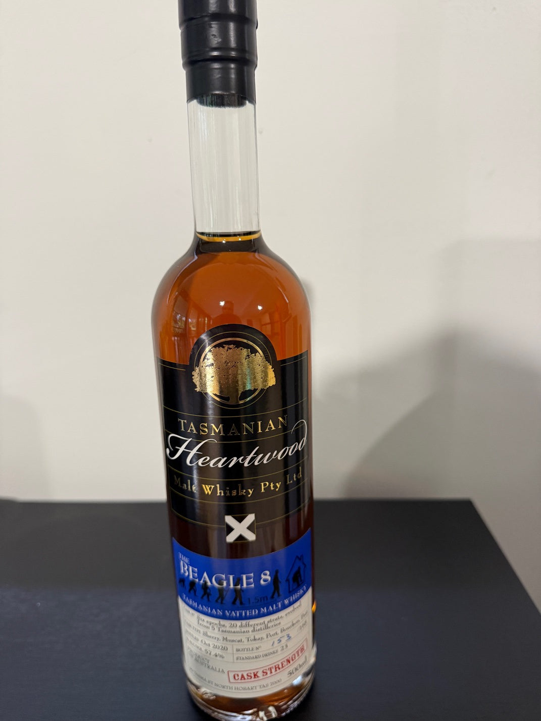 Heartwood Beagle 8 Cask Strength Vatted Malt Whisky 57.4% ABV 500ml