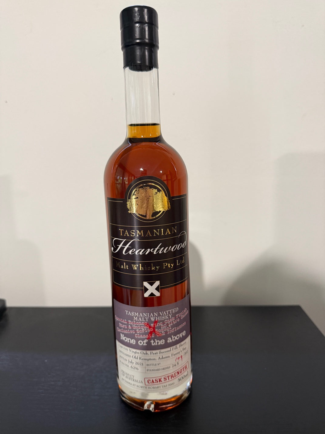 Heartwood None Of The Above Cask Strength Vatted Malt Whisky 62% ABV 500ml