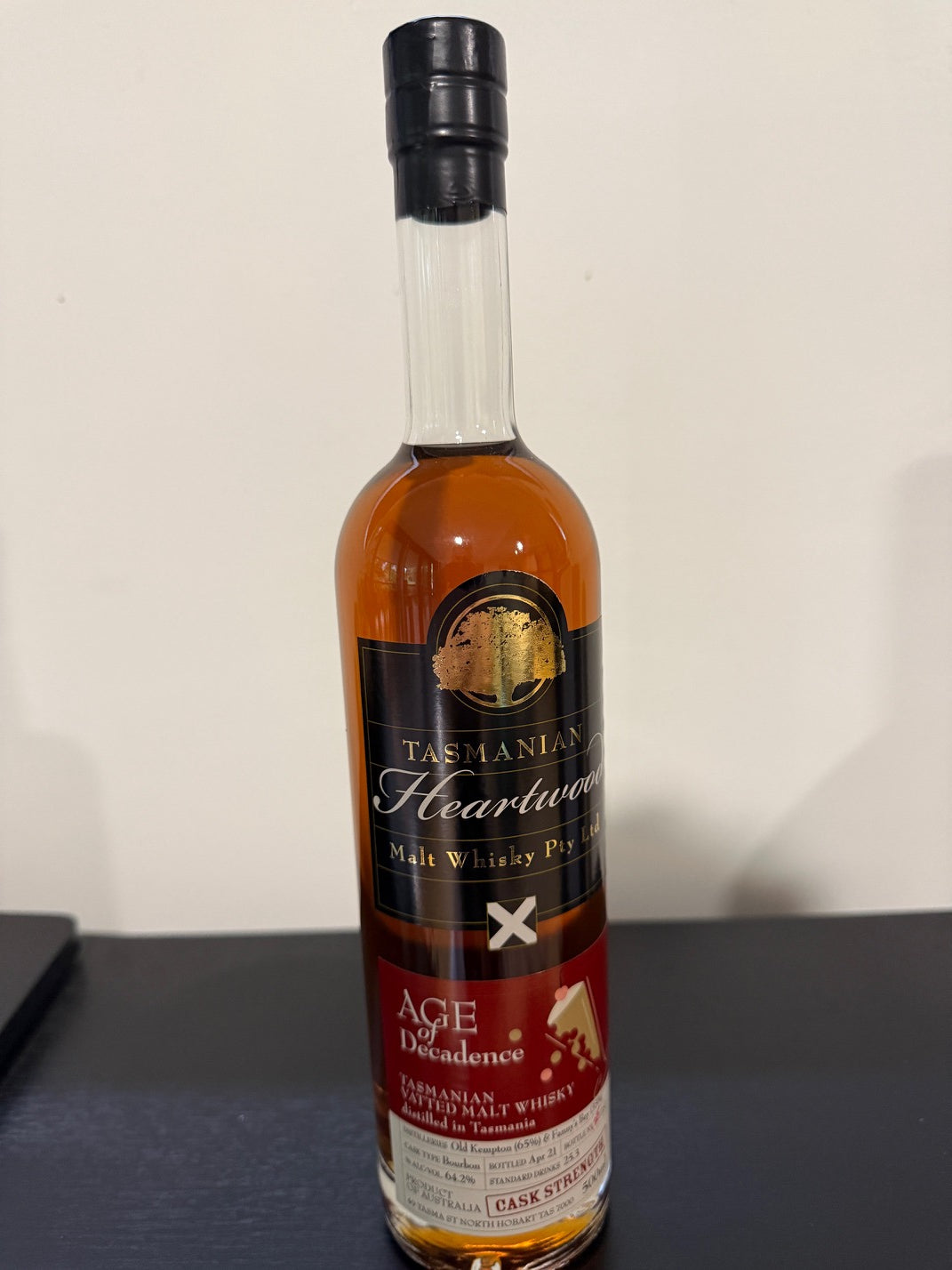Heartwood Age Of Decadence Cask Strength Vatted Malt Whisky 64.2% ABV 500ml
