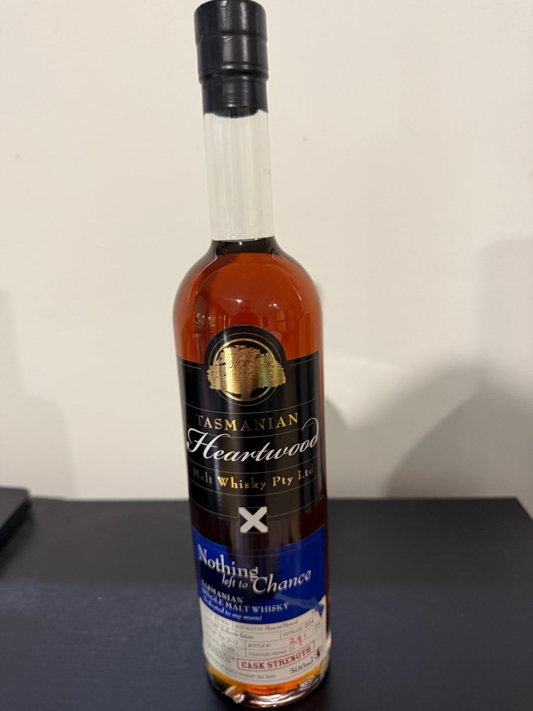 Heartwood Nothing Left To Chance Cask Strength Single Malt Whisky 55.6% ABV 500ml