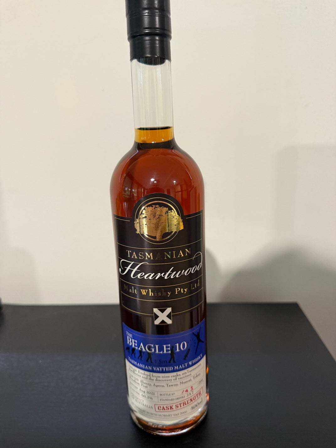 Heartwood The Beagle 10 Cask Strength Vatted Malt Whisky 60.2% ABV 500ml