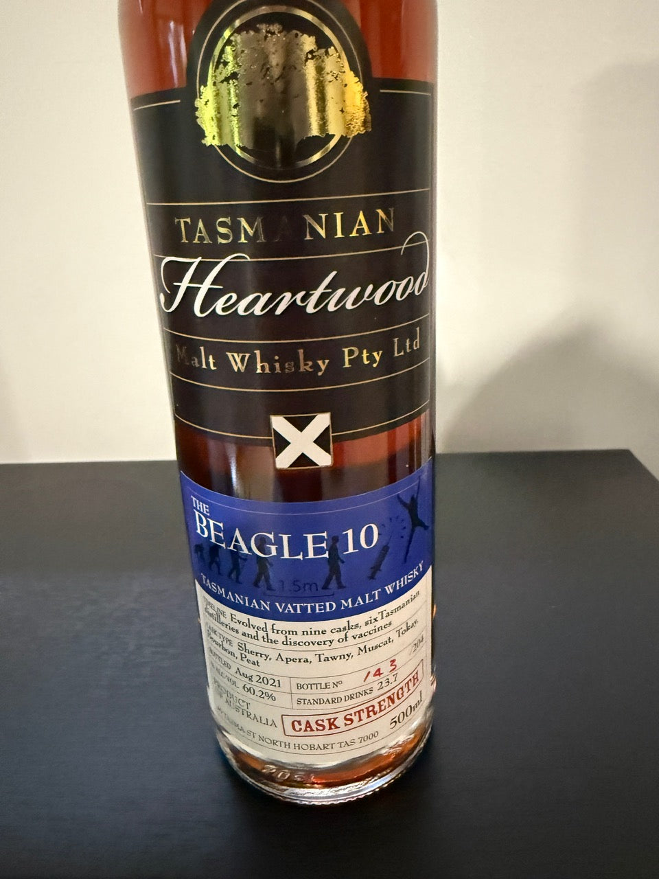 Heartwood The Beagle 10 Cask Strength Vatted Malt Whisky 60.2% ABV 500ml