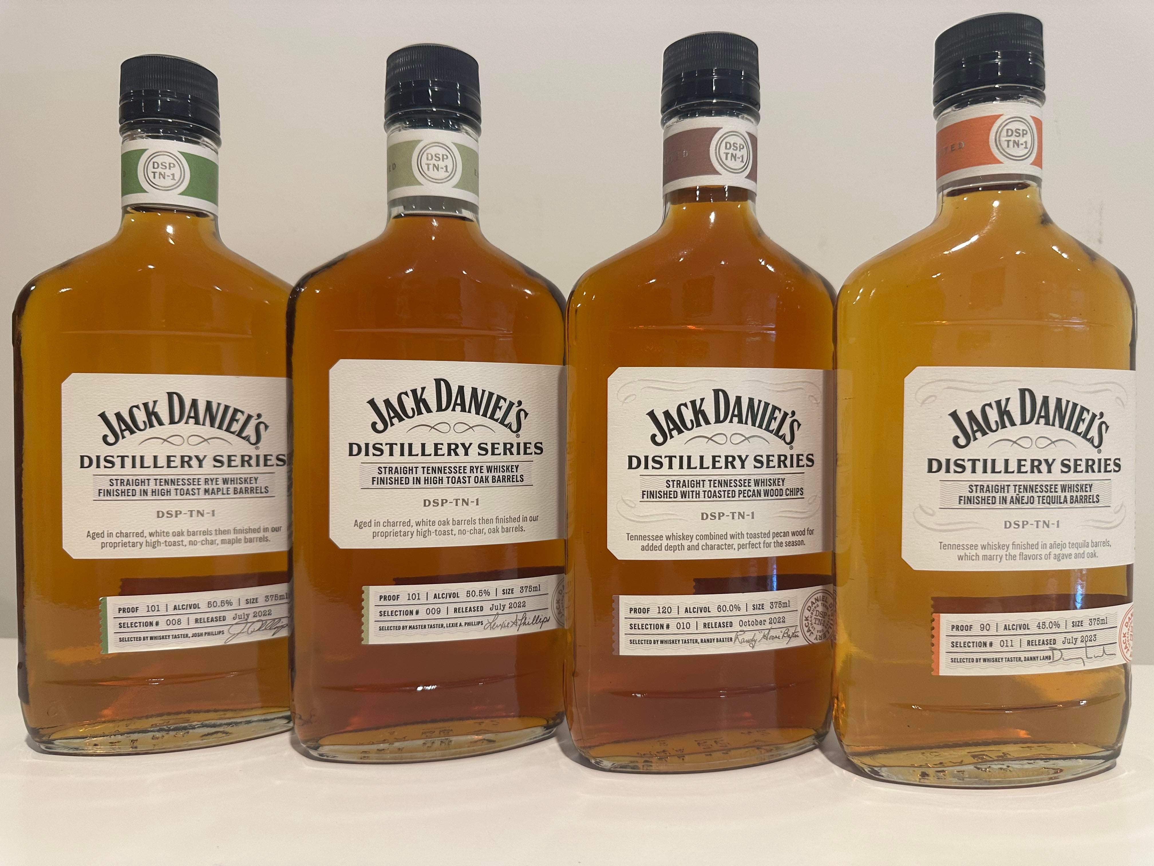 Jack Daniel's Distillery Series #'s 8 - 11 (4 bottles) Tennessee Whiskey