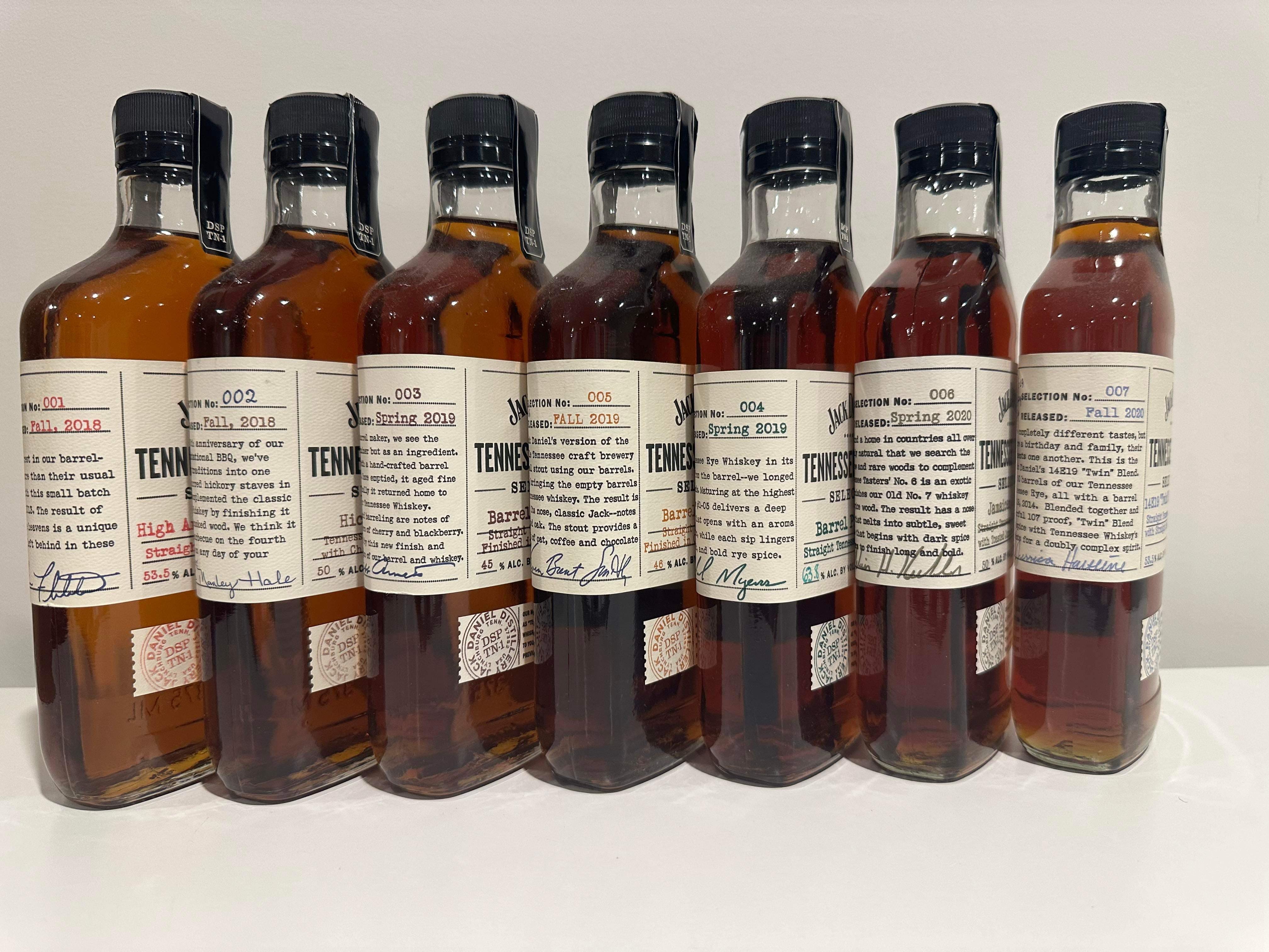 Jack Daniel's Tennessee Tasters Set (7 bottles) Tennessee Whiskey