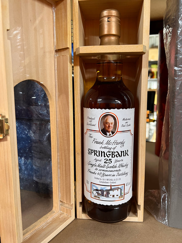 Springbank 25yo Frank McHardy 40 Year Anniversary Bottling 46% ABV 700ml