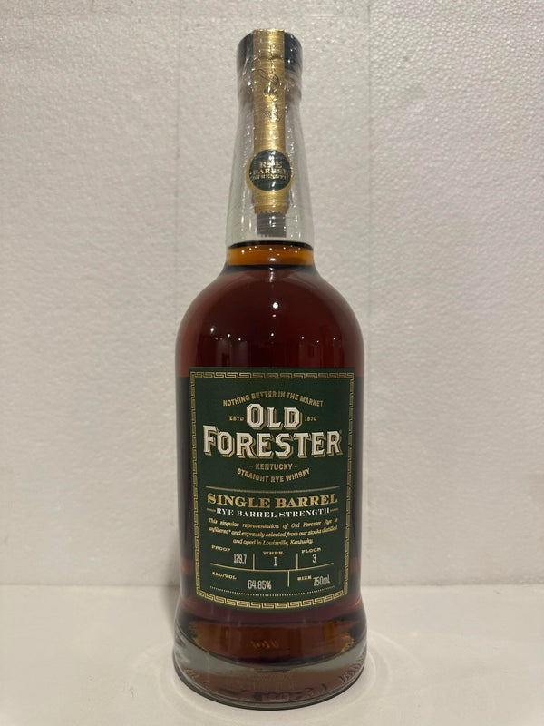 Old Forester Single Barrel Rye Barrel Strength 64.85% ABV 750ml