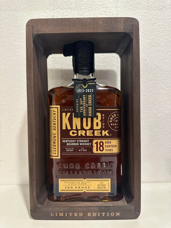 Knob Creek 18yo Limited Edition Whiskey 50% ABV Batch 001