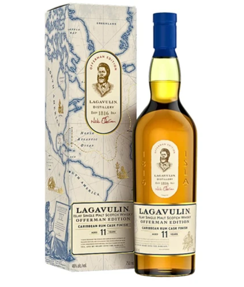 Lagavulin 11 Year Old Offerman Caribbean Rum Cask Edition #4 46% ABV 750ml (US Release) (Copy)