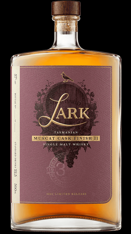 Lark Muscat Cask II  Single Malt Australian Whisky  57% ABV 500ml