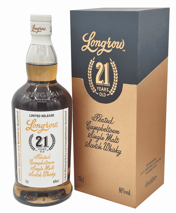 Longrow 21yo Single Malt in box 46% ABV 700ml