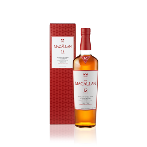 The Macallan 12 Year Old Sherry Matured Single Malt Whisky 40% ABV 700ml - New Label