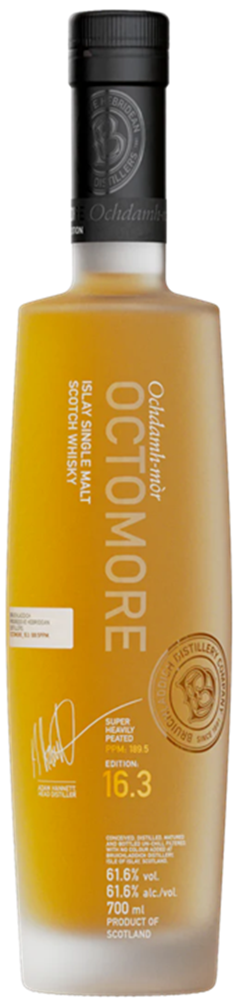 Bruichladdich Octomore 16.3 Single Malt Whisky 61.6% ABv 700ml