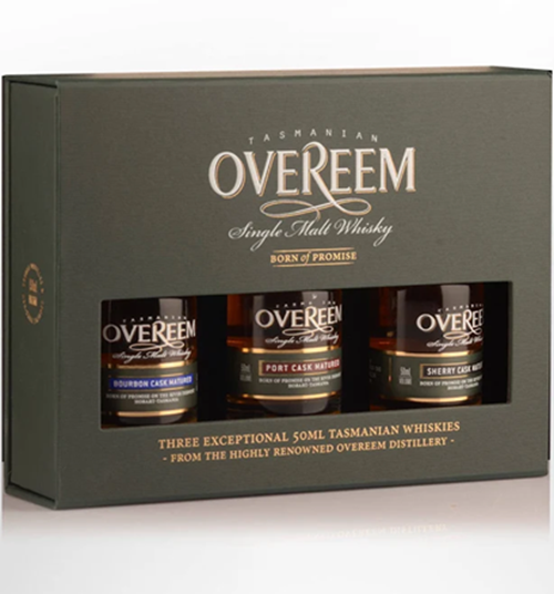 Overeem Single Malt Whisky Core Range Trio Gift Pack 43% ABV 3 x 50ml