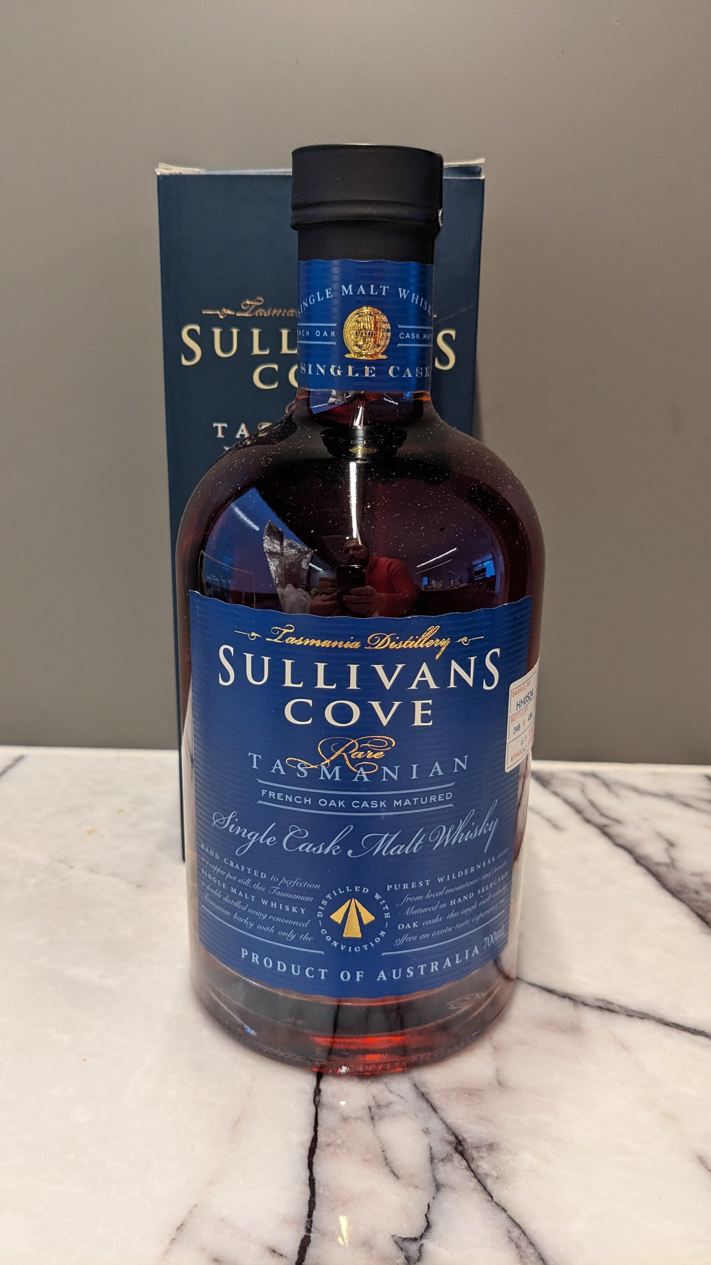 Sullivan’s Cove Single Cask French Oak Barrel HH0524 47.5% ABV 700ml