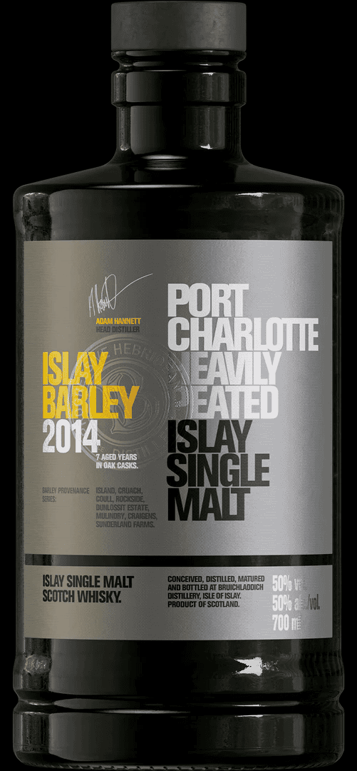 Port Charlotte Islay Barley Heavily Peated Single Malt Scotch Whisky 2014 50% ABV