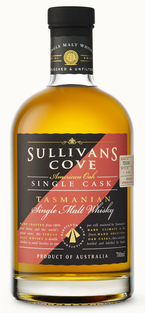 Sullivan's Cove Single Cask  American Oak Second-Fill Cask TD0360  47.4% ABV 700ml