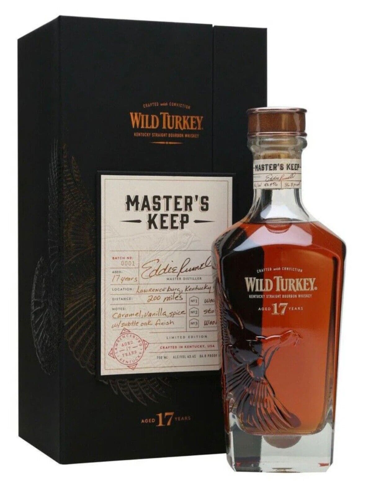 Wild Turkey Masters Keep 17 Year Old 750ml Limited Edition 1st release