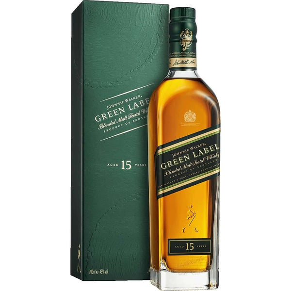 Johnnie Walker Green Label 15 Year Old Blended Malt Scotch Whisky 2015 (700ml)