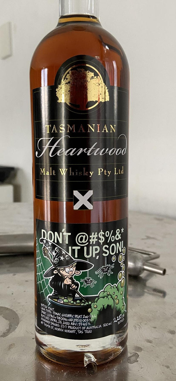 Heartwood Don't @#$%&* it up, Son! Tasmanian Single Malt Whisky 500mL (59.65% ABV)
