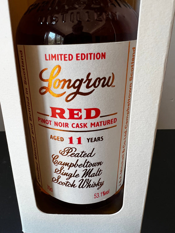 Longrow Red 11yo Pinot Noir Cask 53.1% ABV 700ml