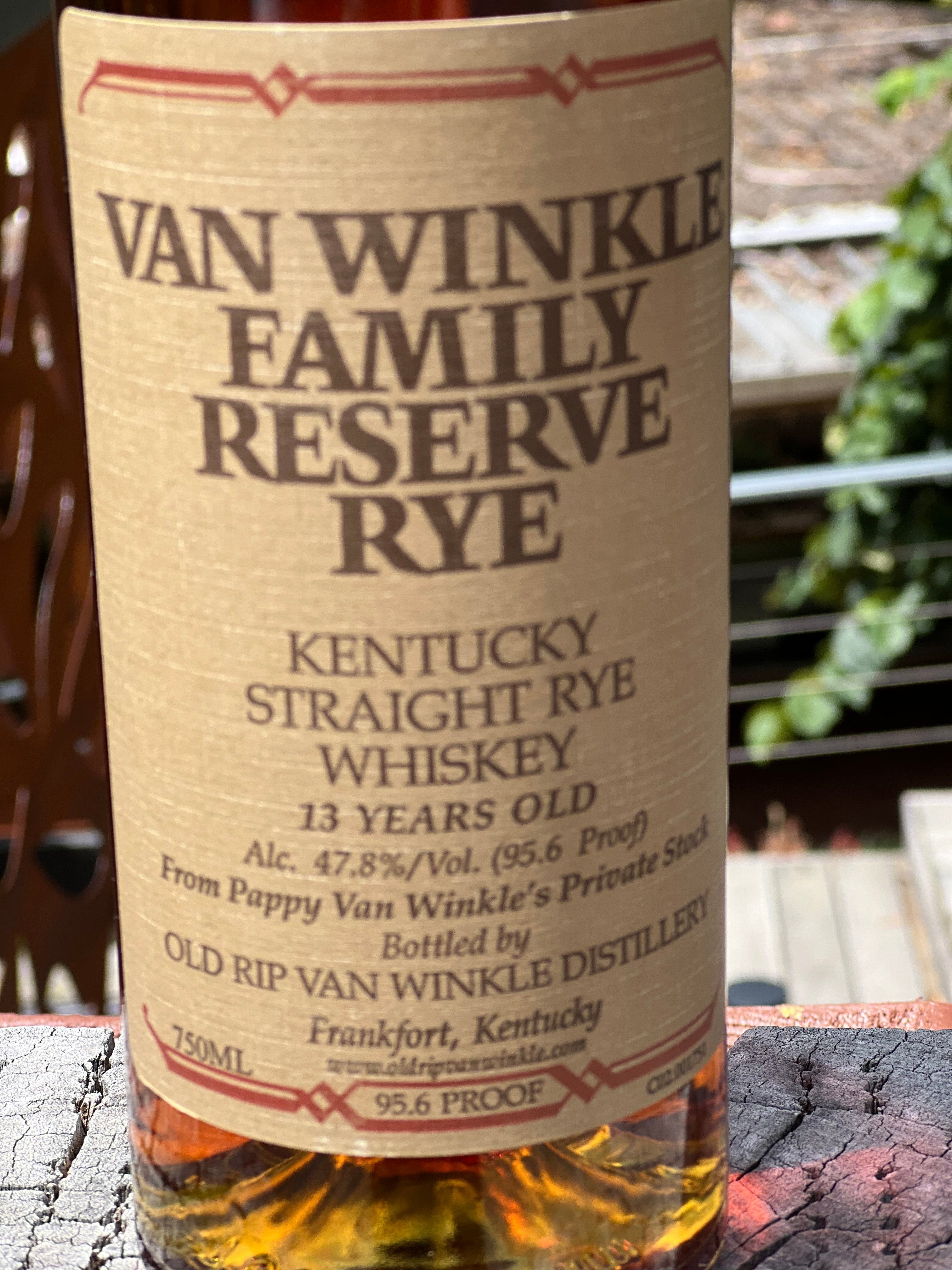 Van Winkle's Family Reserve Rye 13