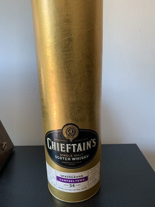 Chieftan's Springbank 34 Year Old Single Malt Whisky