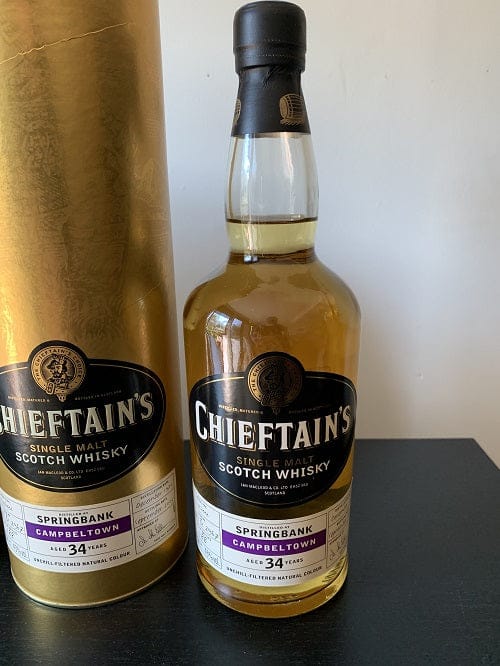 Chieftan's Springbank 34 Year Old Single Malt Whisky
