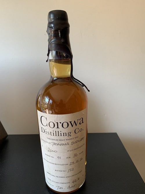 Corowa Distilling Co. Barrel No. 91 16 Year Old Single Malt Whisky