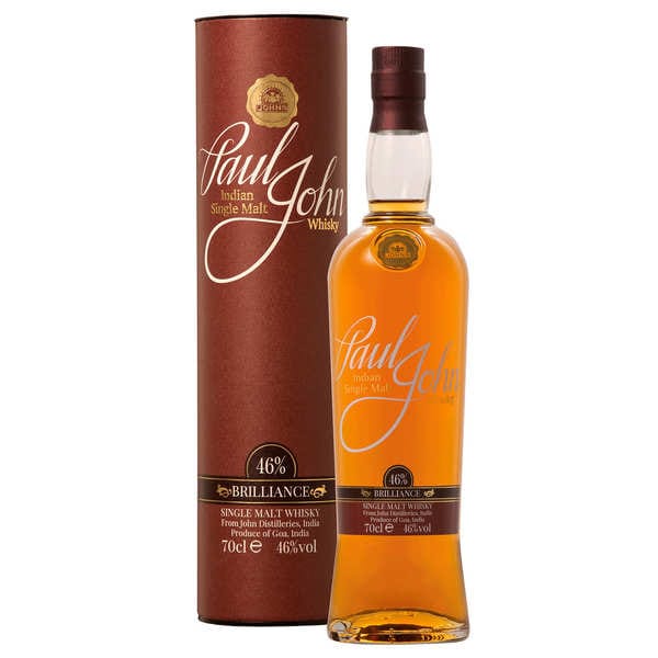 Paul John Brilliance Single Malt Indian Whisky 700ml (46% ABV)