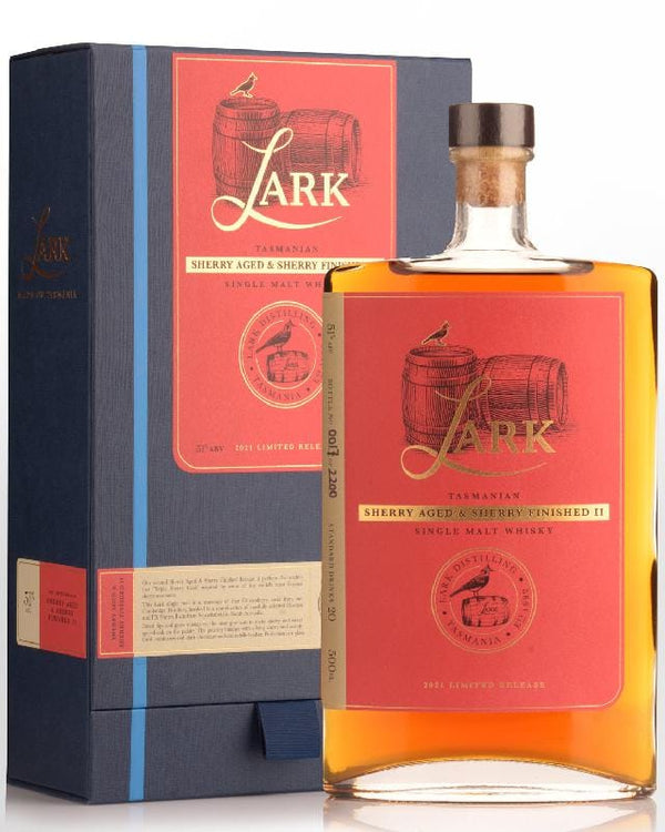 Lark Sherry Aged & Sherry Finished II Single Malt Australian Whisky (500ml)