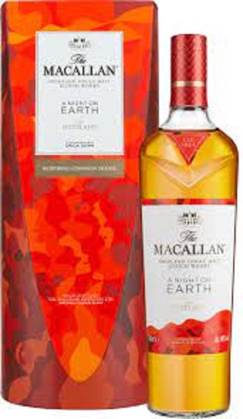 The Macallan A Night On Earth 1st Release Single Malt Scotch Whisky 40% ABV (700ml)